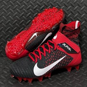 Nike Alpha Menace Elite 2 Flyknit Black Football Cleats Mens‎ Size 12